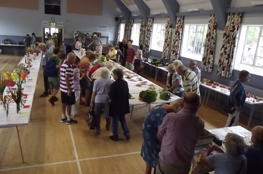 Flower and Vegetable Show exhibits